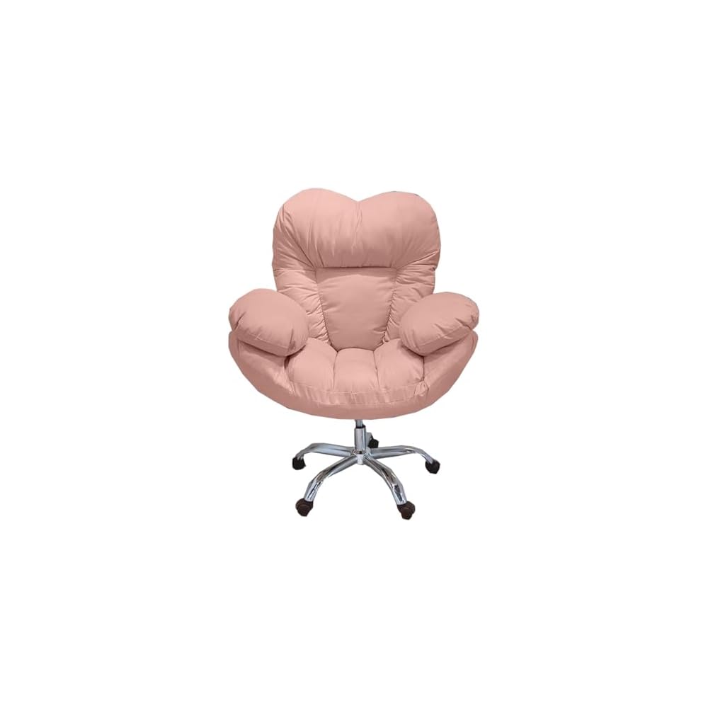 Recliner Chair Home Office Chair Ergonomic Gaming Computer Chair Backrest Lazy Sofa Chairs for Living Room, Comfortable Executive Office Desk Chairs Armchair for Bedroom(/Beige,with Foot Rest)