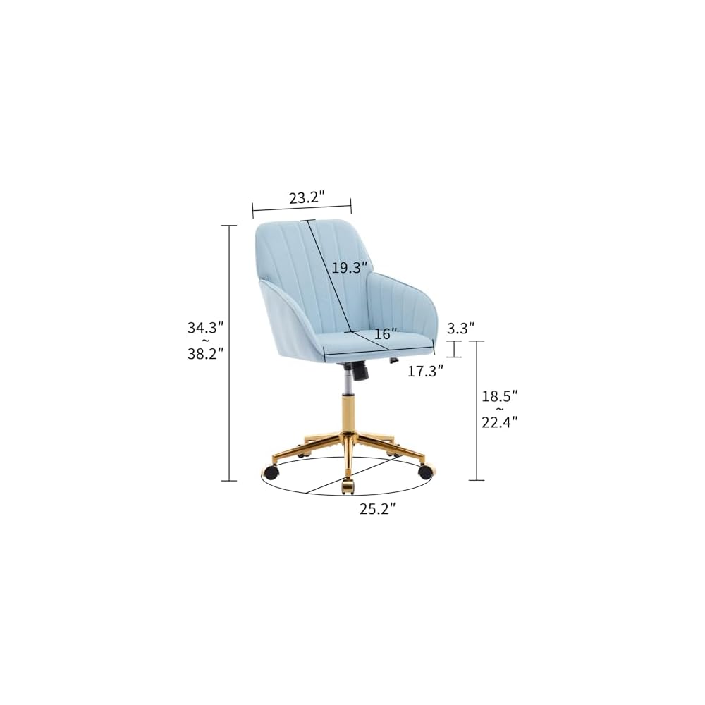 Desk Chair Comfy Simple Modern Home Office Chair Comfy Wide Desk Chair for Adult, Student,Bedroom,Home
