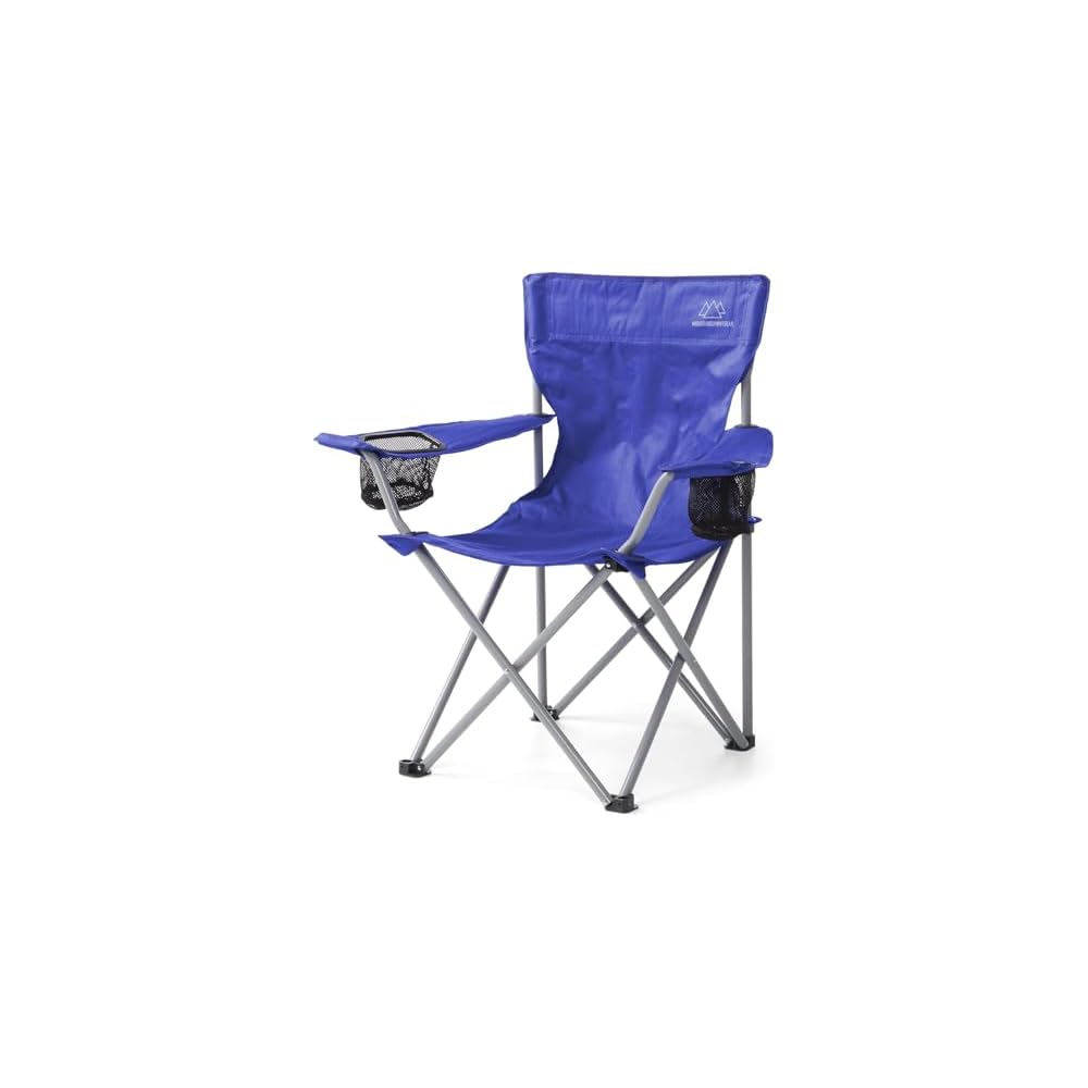 MOUNTAIN SUMMIT GEAR Anytime Chair for Camping, Sports, and the Outdoors w/Carry Bag, Camping Chairs for Adults, Folding Chair for Outside, (by Caddis Sports)