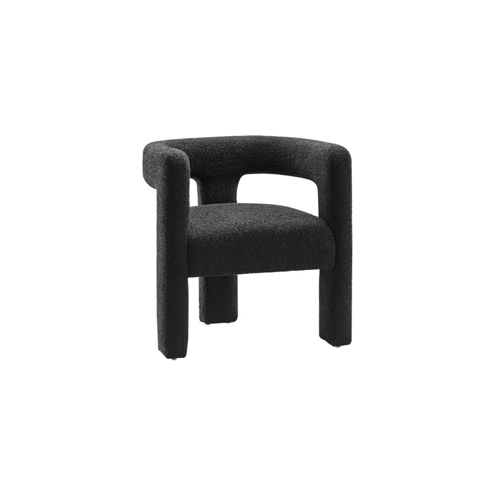 Modway EEI-6479-IVO Kayla Boucle Upholstered Armchair, Ivory