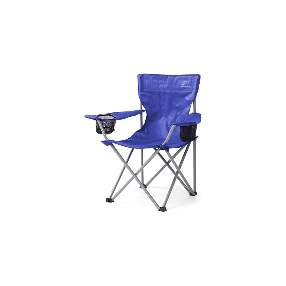 MOUNTAIN SUMMIT GEAR Anytime Chair for Camping, Sports, and the Outdoors w/Carry Bag, Camping Chairs for Adults, Folding Chair for Outside, (by Caddis Sports)