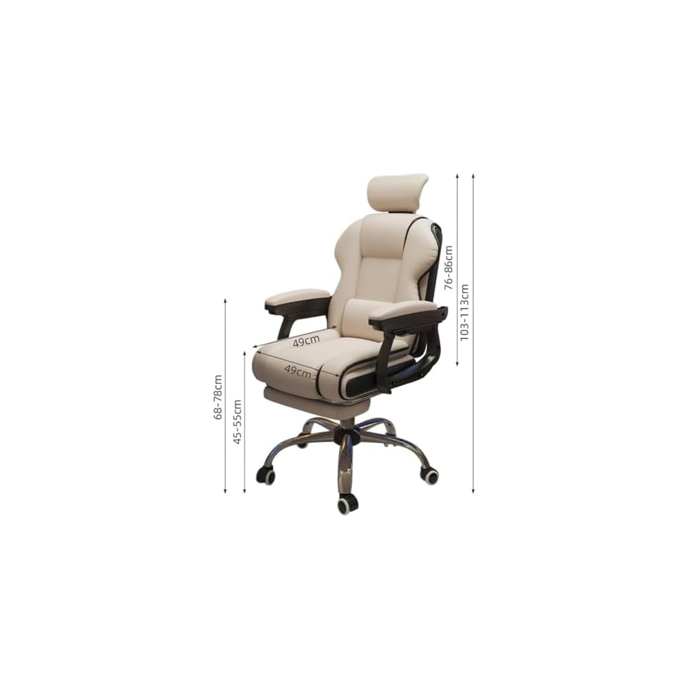 High Back Gaming Chair 360° Swivel Office Chair for Back Pain Relief with Lumbar Support Comfortable Computer Desk Chair for Adults Home Study Workspace