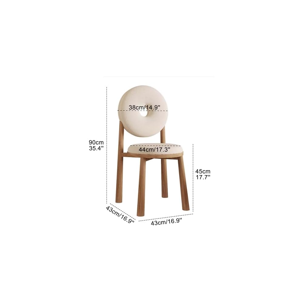 Modern Accent Office Chair - Vanity Chair Lambswools Living Room Chair Dining Chairs Midcentury with Backrest - for Living Room Bedroom Office Dining (Color : Pink, Size : Wood gra