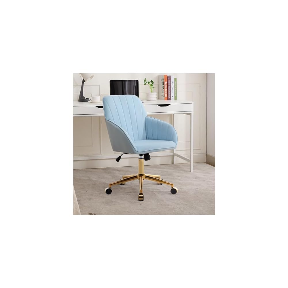 Desk Chair Comfy Simple Modern Home Office Chair Comfy Wide Desk Chair for Adult, Student,Bedroom,Home