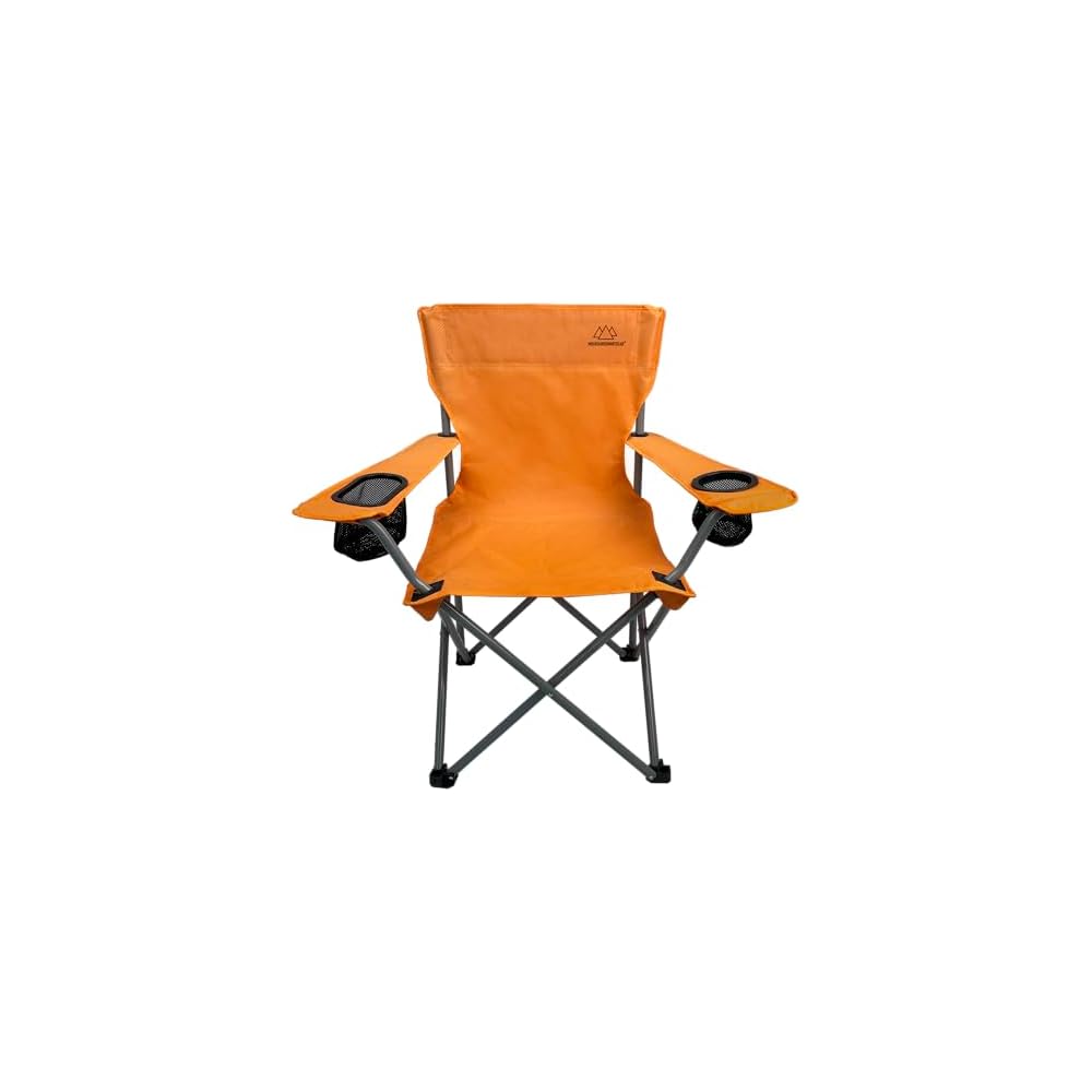 MOUNTAIN SUMMIT GEAR Anytime Chair for Camping, Sports, and the Outdoors w/Carry Bag, Camping Chairs for Adults, Folding Chair for Outside, (by Caddis Sports)