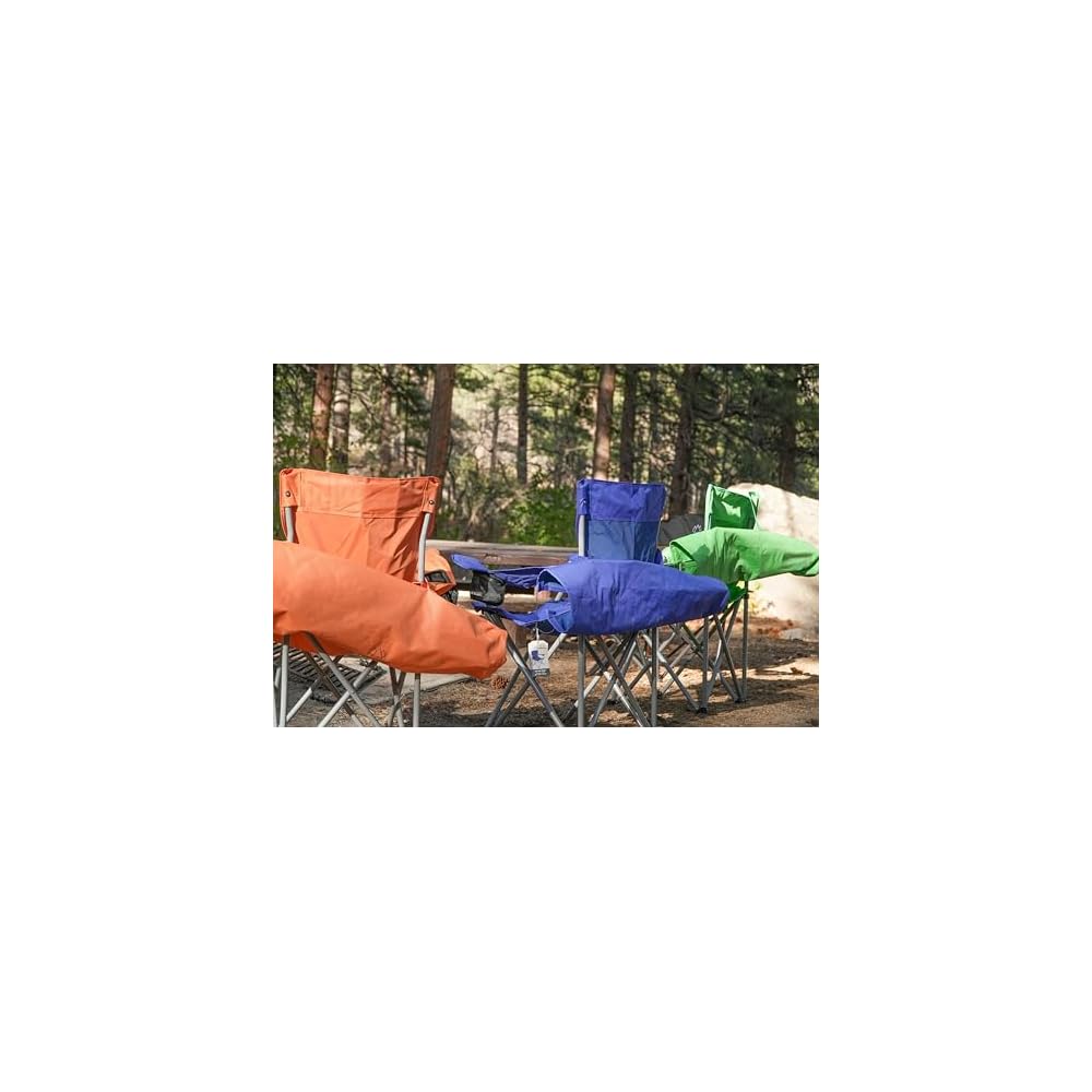 MOUNTAIN SUMMIT GEAR Anytime Chair for Camping, Sports, and the Outdoors w/Carry Bag, Camping Chairs for Adults, Folding Chair for Outside, (by Caddis Sports)