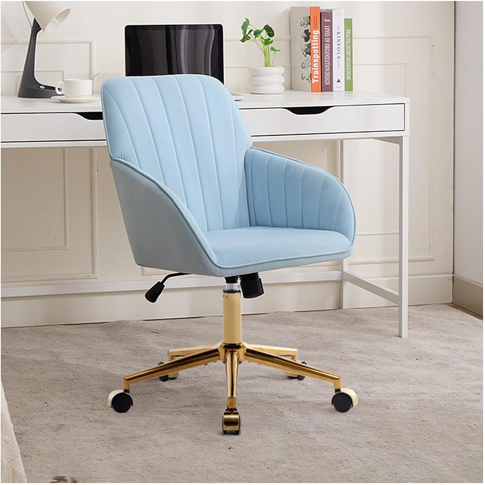 Desk Chair Comfy Simple Modern Home Office Chair Comfy Wide Desk Chair for Adult, Student,Bedroom,Home