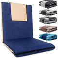 FASTMOMENT Floor Chair with Back Support Foldable Meditation Seat, Blue